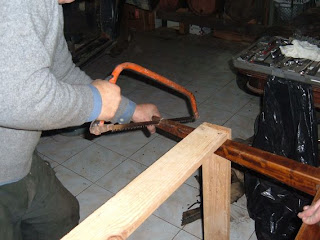 Estrutura desmontada
