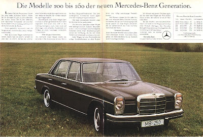 Dados técnicos Mercedes W115 3